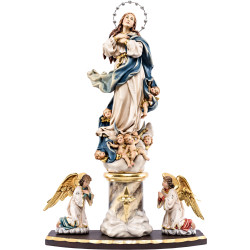Virgen de la Purísima Concepción con corona de estrellas de plata - Altar casero